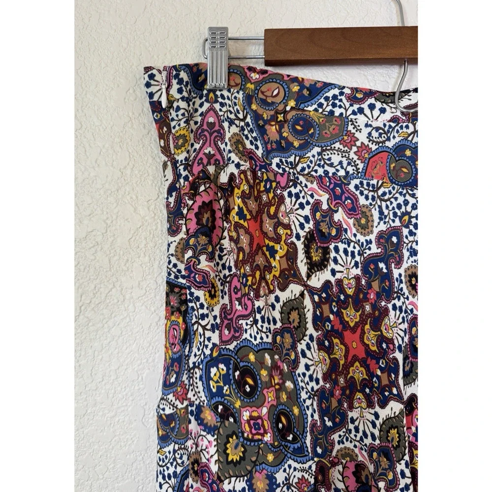 Veronica Beard Mac Midi Skirt Multicolor Asymmetric Hem Feminine, 12